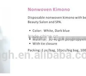 Disposable Non Woven Kimono With Belt thumbnail-1