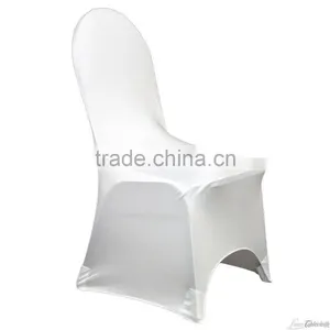 Universal White Stretch Polyester Spandex Wedding Party Chair Covers for Weddings Banquet Hotel Decoration Decor thumbnail-1