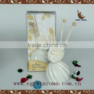Family Decorative With Rattan Sticks Ceramic Aroma Diffuser thumbnail-4