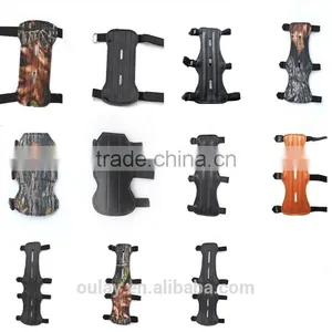 PU And Cowhide Archery Hunting Safe Arm Guards With 2 ,3 and 4 Straps thumbnail-1