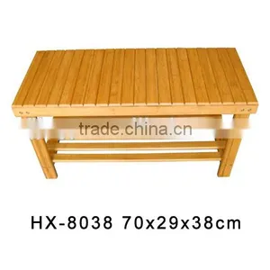 Bamboo 2-Tier Shoe Shelf/Stackable Shoe Rack thumbnail-1