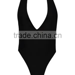 Mature One Piece Swimsuit Jumpsuit Women Extreme High Leg Plunge Sexy One Piece Thong Swimsuit thumbnail-6