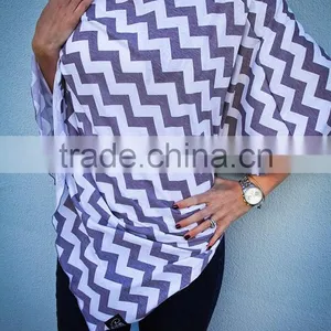 Zigzag Stylish Nursing Cover, Nursing Scarf thumbnail-1