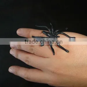Real Size Kids Halloween Plastc Spider Ring for Sale thumbnail-1