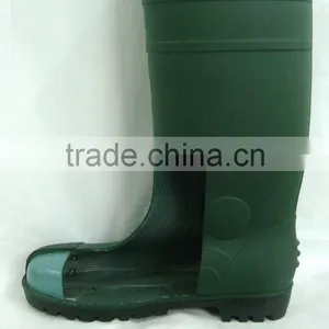 Comfortable PVC Waterproof Chemical Steel Toe Boots Wholesale thumbnail-2