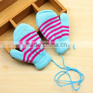 TC13027 2016 New Fashion String Knit Kids Mitten Cheap Winter Warm Fingerless Kid Gloves Wholesale thumbnail-5
