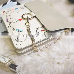 Zm50366b Wholesale Fashion Embroidery Women Bags Trendy Chain Lady Single Shoulder Bag thumbnail-4
