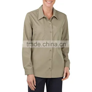 OEM 100% Cotton Long Sleeve Work Uniform Shirts thumbnail-5