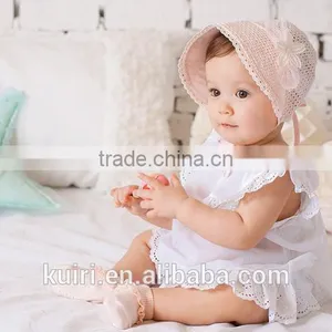 New Baby Lace Bonnet Hat Lacy Baby Girl Bonnet Hat Newborn Lace Ruffled Baby Bonnet thumbnail-4