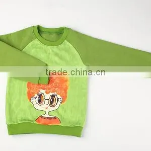 Children Printing Raglan Sleeves Baby Girl Sweater thumbnail-1