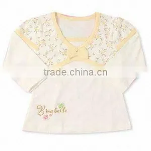 Baby T-shirt With Long Sleeves, Available in Various Sizes and Colors, ODM Orders Are Welcome thumbnail-1