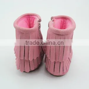 Factory Baby Leather Shoes Baby Winter Boots Moccasin Boots thumbnail-5