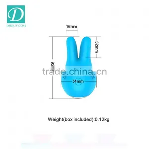 Soft Silicone Female Sex Toys Rabbit Shape Vibrating Massager thumbnail-1