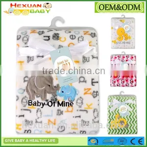 100 Polyester Super Cute Printed Cartoon Crochet Baby Blanket Coral Fleece Wholesaler China Factory thumbnail-1