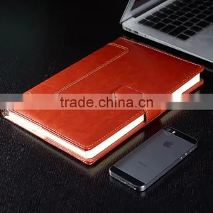 Pull-up Leather Planner Custom Personal Diary Notebook With Buckle Gold Foil Logo thumbnail-4