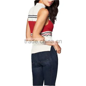 CHINA WHOLESALE STRIP TOPS SWEATER VEST FASHION TANK TOP thumbnail-2