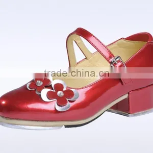 Wholesale Genuine Cow Flowers Tap Shoes for Women and Children thumbnail-1