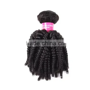 TOP Quality Best Price Fast Delivery Malaysian Afro Kinky Curl Hair Weave thumbnail-3