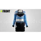 Custom Sublimated Team Cheerleading Wear Breathable Eyelet 250GSM Lycra thumbnail-1