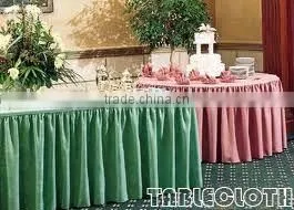 Wedding Table Skirting 100% Polyester Table Cover Skirting thumbnail-1