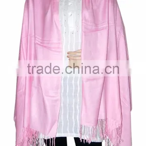Indian Designer Pashmina Stole Scarf, Fashion Girls thumbnail-3