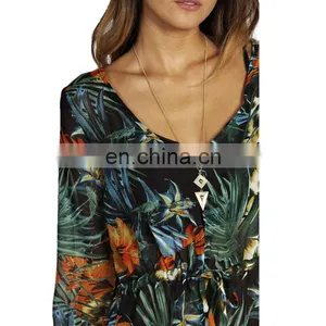 Hot Fashion Ladies Long Sleeve Fancy Maxi Dress thumbnail-4