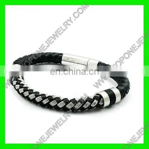 Fashion Plain Jewellery Stainless Steel Braided Rope Mesh Bangle thumbnail-2