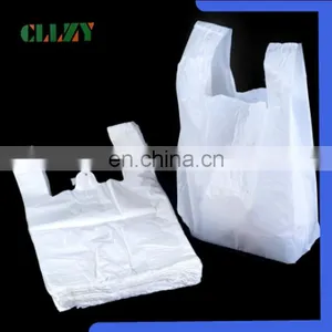 1 Dollar Shop White Vest Style PLA Carrier Bags With Free Sample thumbnail-3