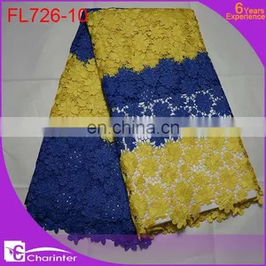 2016 African Cord Lace Guipure Lace With Flower African Style Net Lace Fabric thumbnail-3