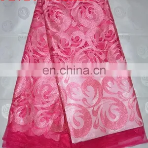 Latest Fashion Embroidery Organza Lace With Sequins(FL720) thumbnail-2