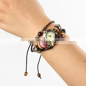 High Quality Arrivals Fashion Stainless Steel Genuine Charm Leather Pocket Watch thumbnail-1