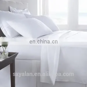 100% Cotton Hotel Linen Plain Flat Sheet thumbnail-1