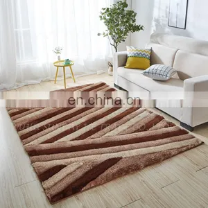 High Quality Fashionable Polyester 3D Shaggy Rug New Design thumbnail-3