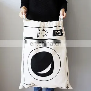 High Quality Canvas Storage Bags Toy Storage Bags Nursery Room Organizer Laundry Bags Accessory for Toy Tent of Kids Room thumbnail-1