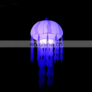 Stage Decoration LED Inflatables Ceiling Hanging Inflatable Lighting Jellyfish Balloon for Night Show thumbnail-4