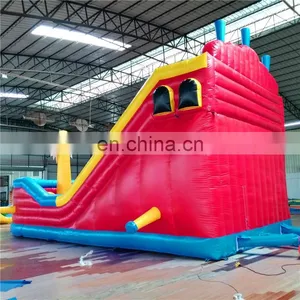Outdoor Children Amusement Park Steamer Shape Inflatable Bouncy Castle Slide For Sale thumbnail-3