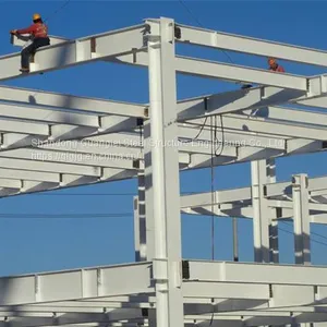 Steel Frame Structure Seismic Earthquake Prefabricated Light Steel Structure Muti Storey Workshop thumbnail-1
