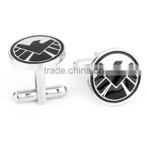 Aegis Board Shield Cufflinks Avengers Captain America Shield Cufflinks thumbnail-1