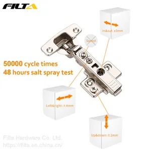 Filta Self Closing Two Way 4d Adjustable Soft Close Cabinet Kitchen Hinge thumbnail-4