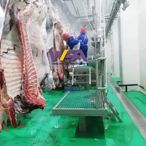 Cattle Slaughter Line Abattoir Equipment Slaughtering Line Butcher Machine Bleeding Conveyor thumbnail-1