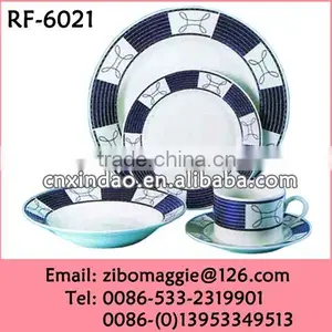 20pcs Custom Print Hot Sale Grace Designs Ceramic Dinnerware for Wholesale thumbnail-1