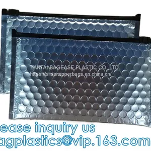 Re-close Lipstick Mascara Travel Packaging, Bubble Padded Zipper Bag, Cushioned Postal Bags With Zipper thumbnail-3