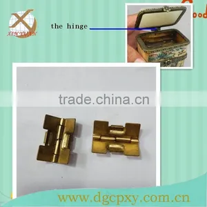 0.5*19*18mm Brass Special Decorative Metal Concealed Hinge for Cigar Box,jewery Box thumbnail-3
