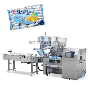 Horizontal Flow Packaging Machine for Biscuits Noodles Bread Cake Medicine Automatic Multipack Family Pack Pillow Bag thumbnail-1