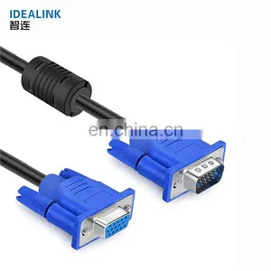 Customized 10 Foot 15 Pin Vga Monitor Extension Cable Male To Female thumbnail-1