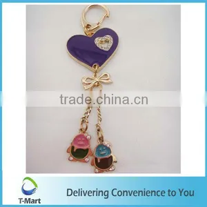New Design Purple Heart Shaped Pendant Design for Bags, Clothings, Belts and All Decoration thumbnail-1