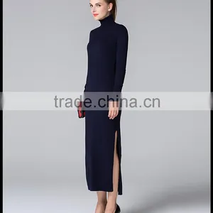 Sexy Split Package Hip Party Knit Sweater Dress for Women thumbnail-2