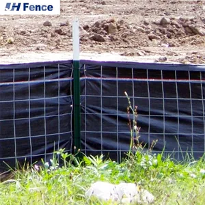 4FT High 100FT Long Black Wire Backed Silt Fence thumbnail-2