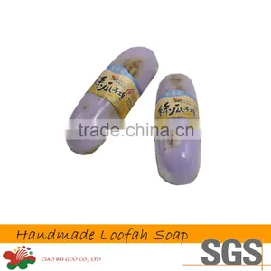 Natural Soap for Face and Body Violet Loofah Handmade Soap thumbnail-1
