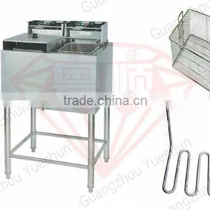China Factory Freestanding Single Tank Double Basket Electrical Deep Fryer thumbnail-4